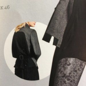 Cabi black and gray mesh jacket size L